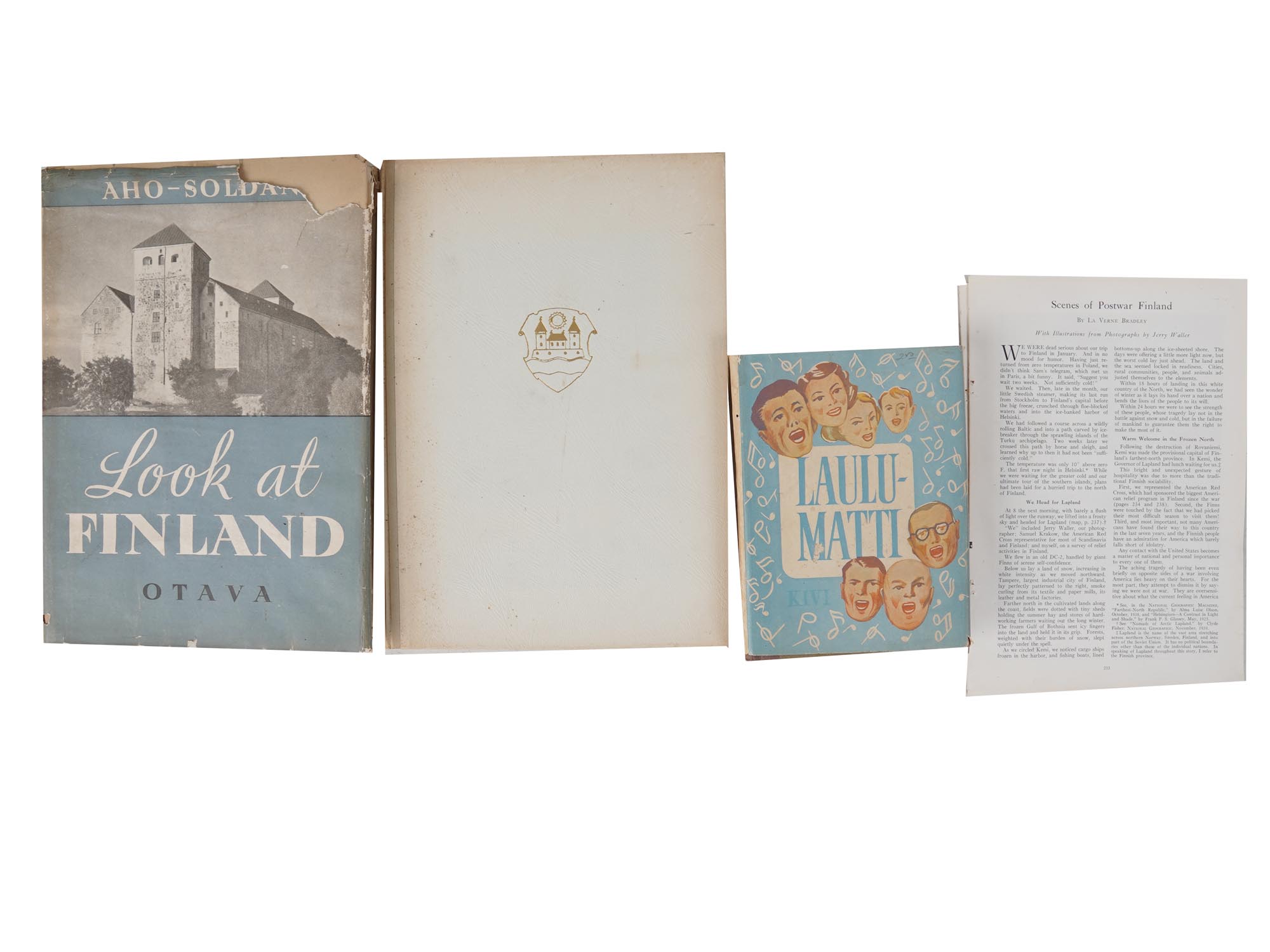 VINTAGE FINNISH SUOMI BOOKS AND DOCS COLLECTION PIC-5